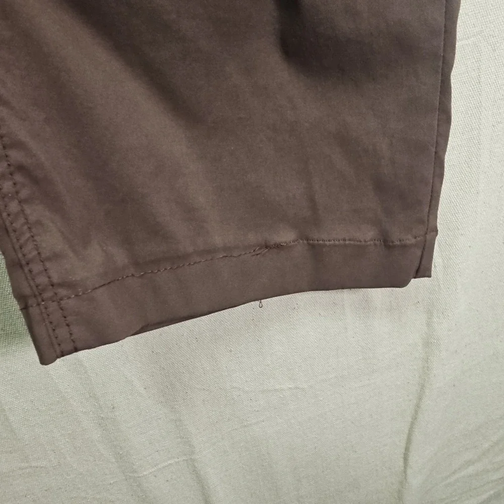 Prana Pants Men 38x31 Brown Brion Standard Fit Stretch Hike Trail Outdoor HEMMED